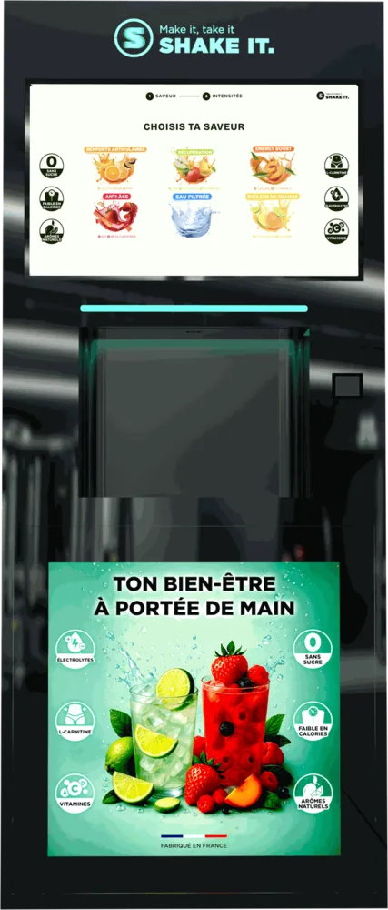 Distributeur Shake it eaux actives